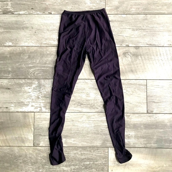 ACNE Shiny Spandex Stirrup Leggings - Picture 1 of 8